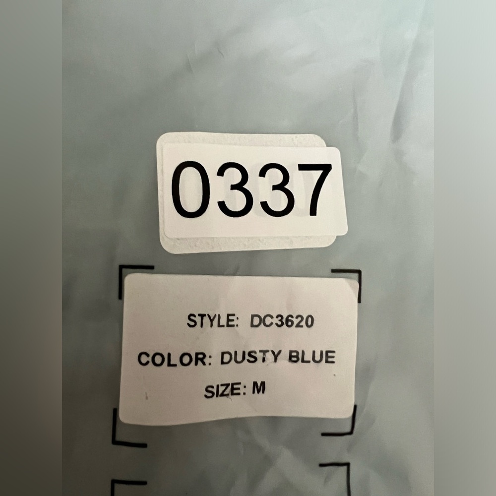 ANNABELLA  DRESS IN DUSTY BLUE SIZES S, M, L. M measurements are in the picture. - Picture 14 of 16